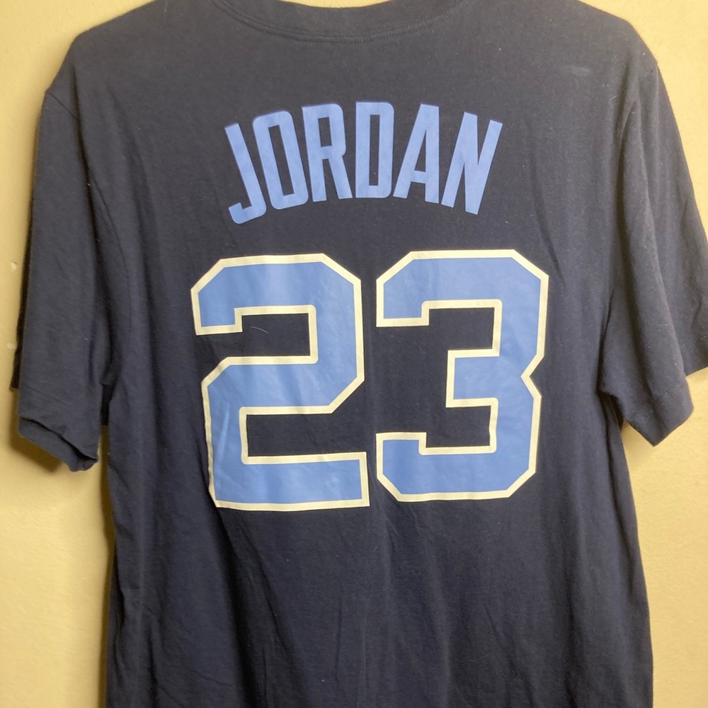 Jordan Men's Michael Jordan North Carolina Carolina Navy Jersey T-Shirt